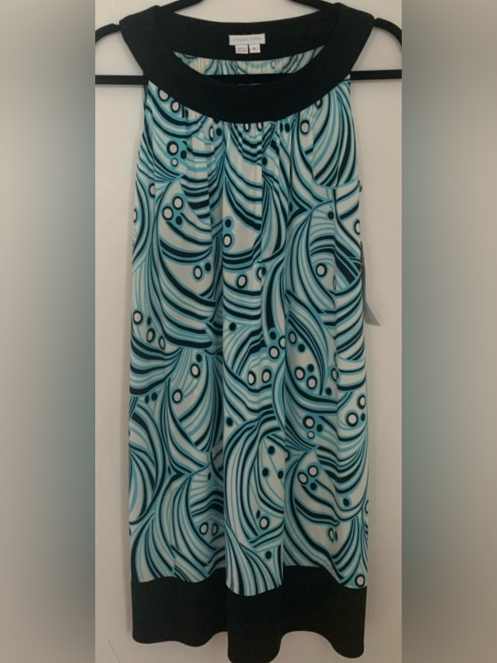 Sleeveless Retro Patterned Dress